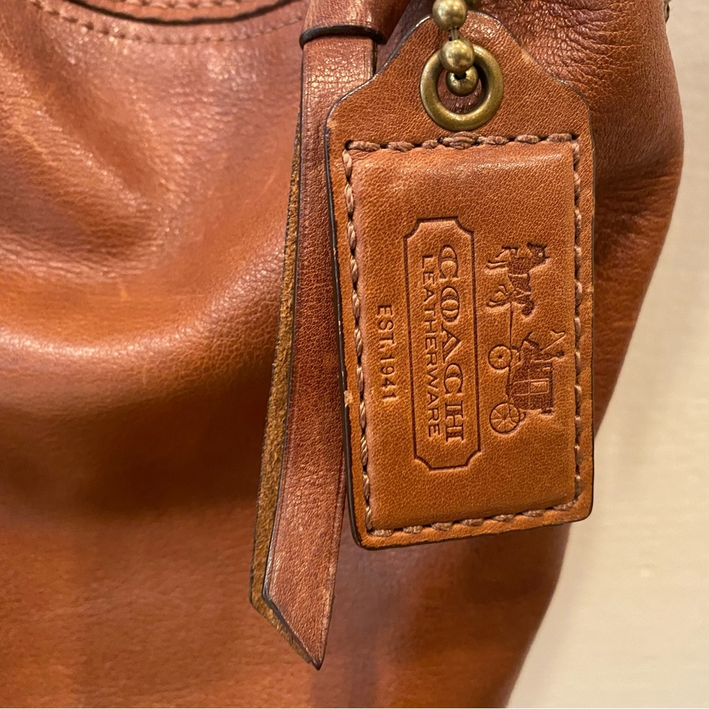 COPY - Vintage Coach brown leather womens bag